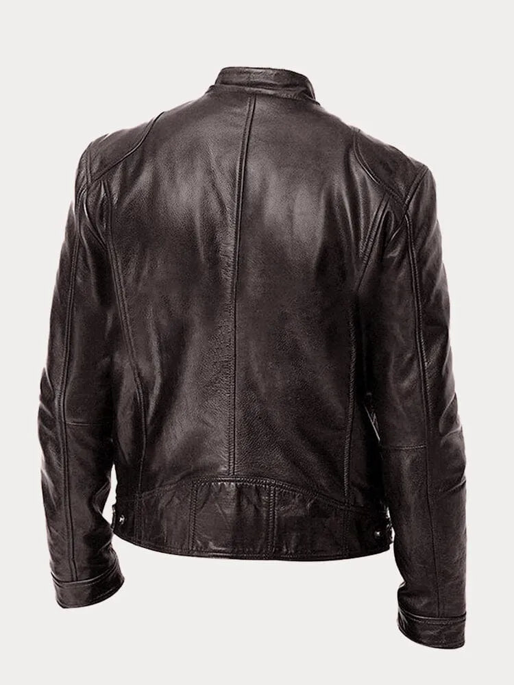 Daan Casual Leren Jas, Stijlvol, Tijdloos, Leren Jasje, Mode