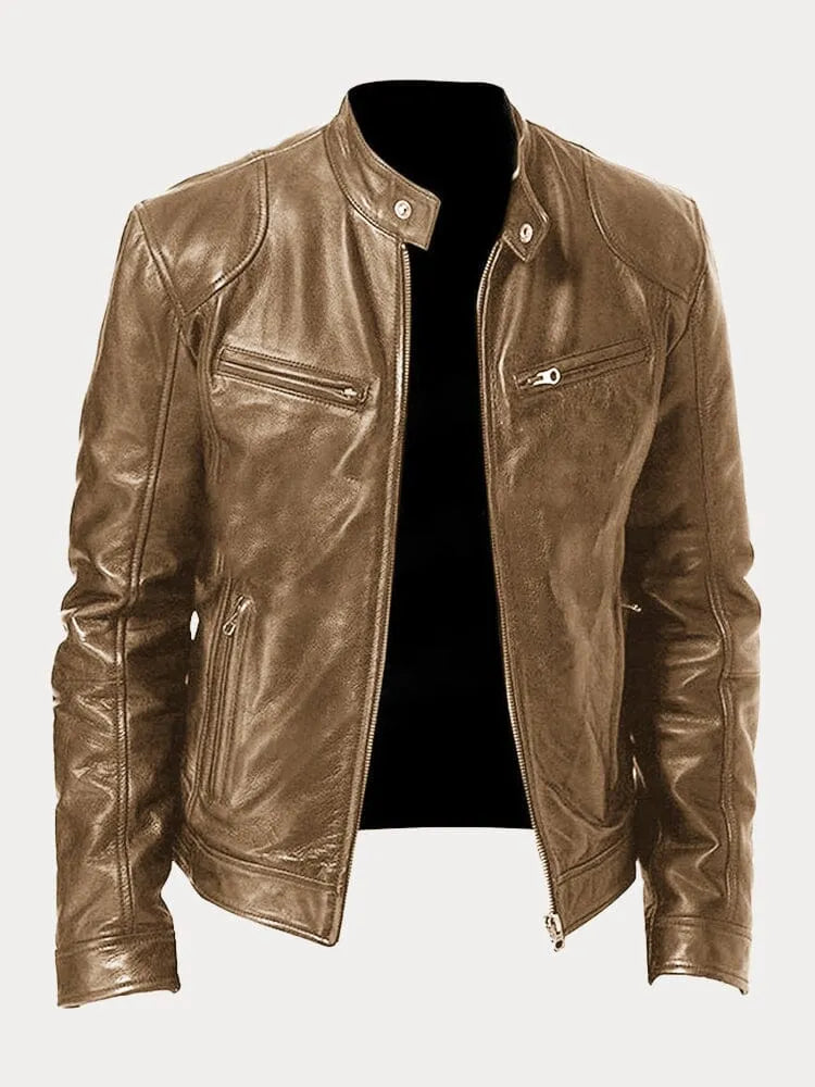 Daan Casual Leren Jas, Stijlvol, Tijdloos, Leren Jasje, Mode