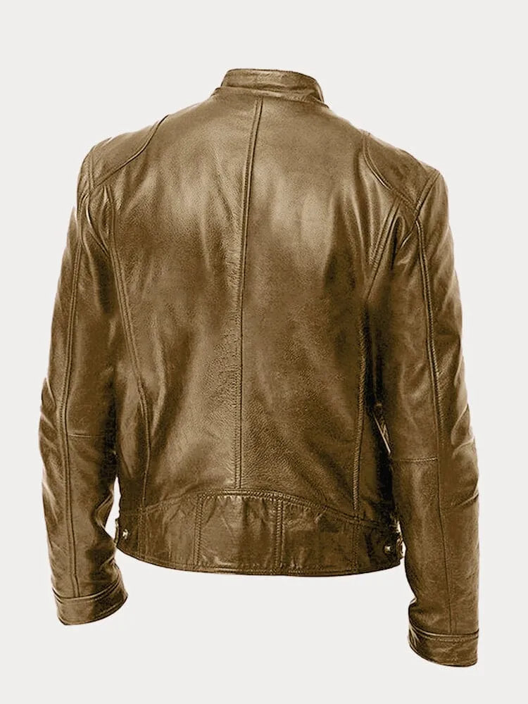 Daan Casual Leren Jas, Stijlvol, Tijdloos, Leren Jasje, Mode