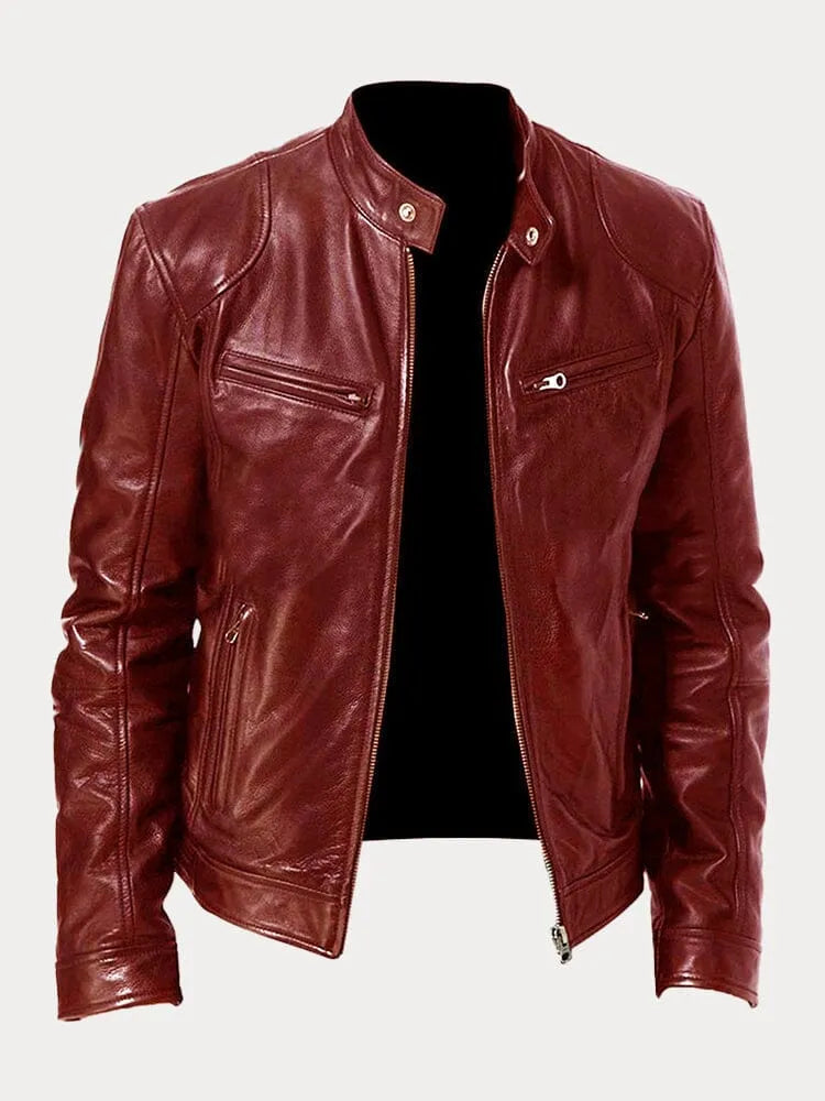 Daan Casual Leren Jas, Stijlvol, Tijdloos, Leren Jasje, Mode