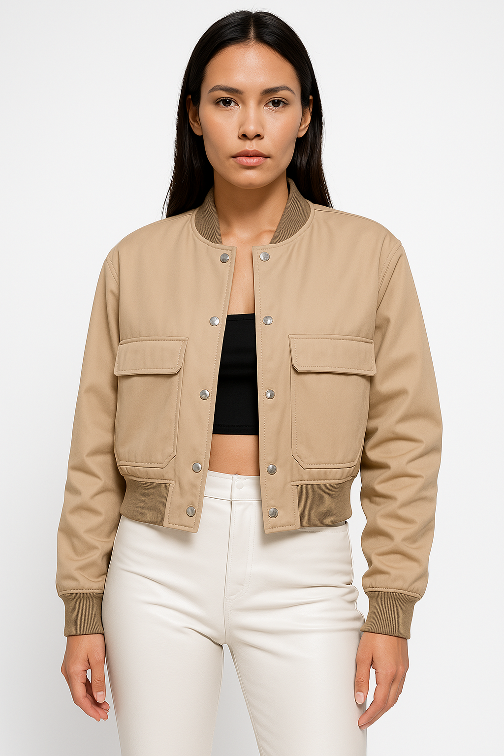 Lena bomber jacket, stoer, comfortabel, ademend, duurzaam, veelzijdig, stijl, casual, dames, herfst, winter, modieus.