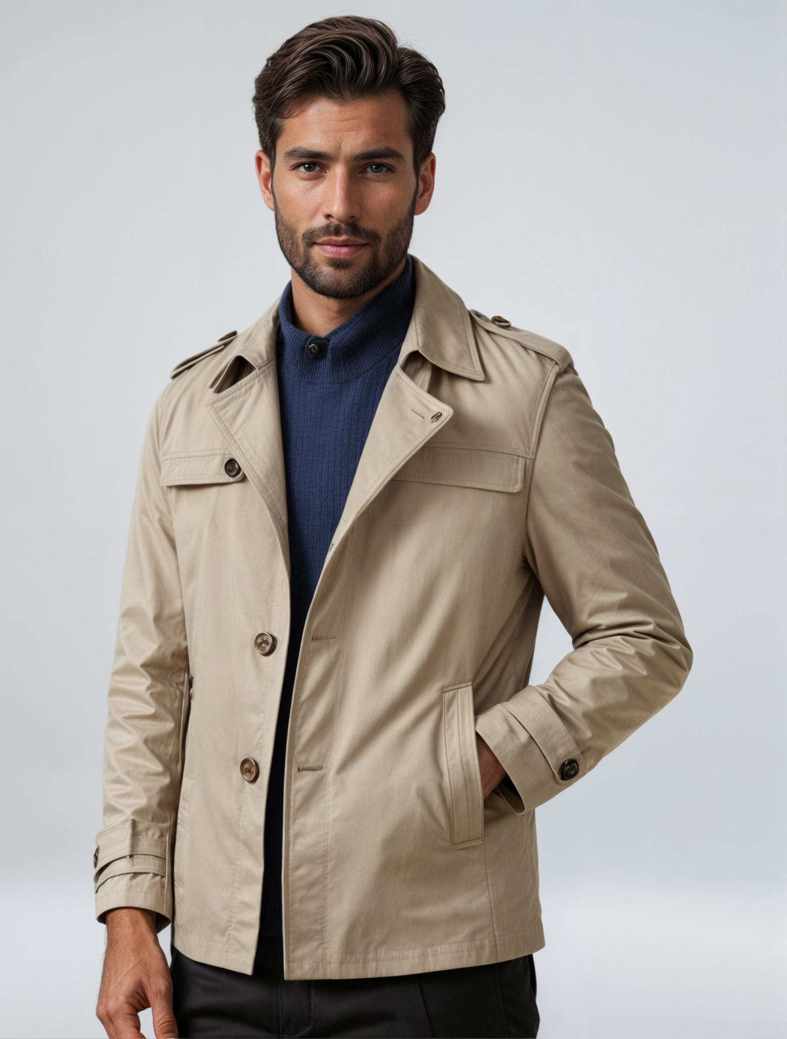 Winston Trenchcoat, Luxueus, Elegant, Tijdloos, Mode